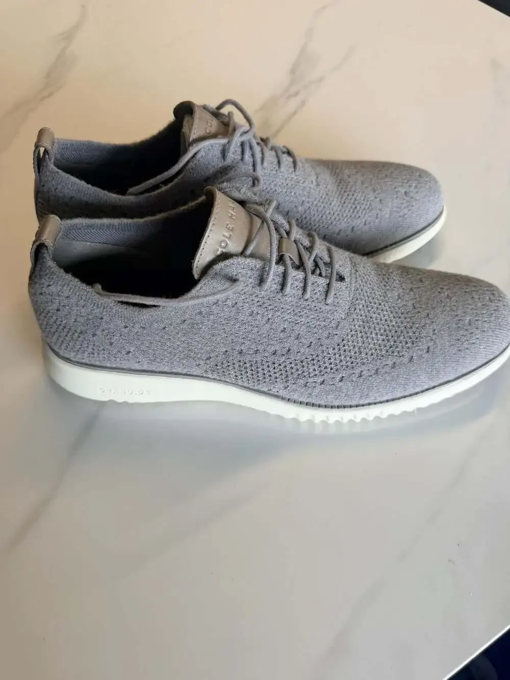 Cole Haan Men's 2.ZERØGRAND Stitchlite Knit Oxford Shoe Grey Size 11 M C33484